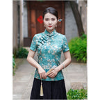 Yunya Summer New Chinese Style Classic Tang Suit Top for Women Slim Fit and Flattering New Chinese Style Summer Outfit 24J226 image 2