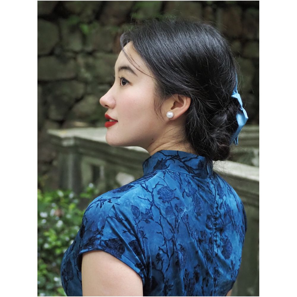 Jiangnan Whispers Plus Size Cheongsam Slimming and Tummy Concealing New Chinese Style Modified Dress for Curvy Women Short Sleeved and Stylish for Everyday Wear image 5