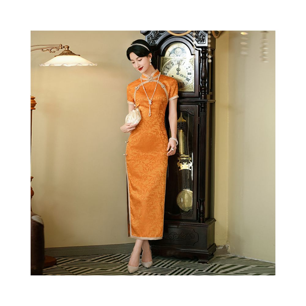 New Chinese Retro Style Improved Cheongsam 2026 New Style Young and High End Fashion Show Evening Gown image 0