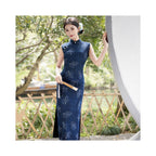 Floral Elegant Qipao Dress | Neo-Chinese Cheongsam, Modern Oriental Dress, Elegant Evening / Daily Wear