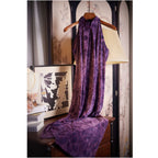 Muran s Diary Purple Flocked Halter Neck Cheongsam A New Chinese Style Classical Sexy Republic of China Style Elegant and Slimming Dress for Summer image 3