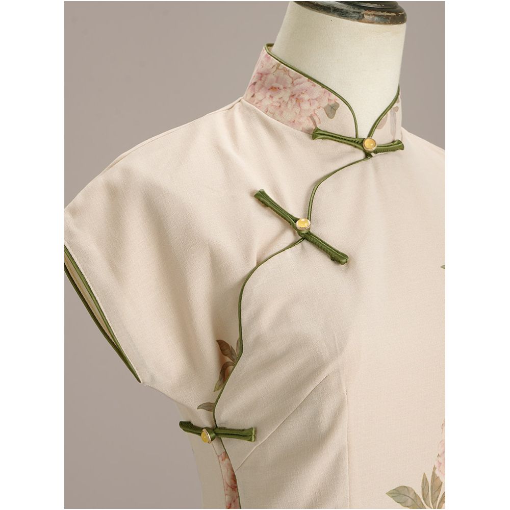 Exquisite cheongsam with full opening traditional style 2026 new style for women modern Chinese style youthful and retro Republic of China era everyday wear image 2
