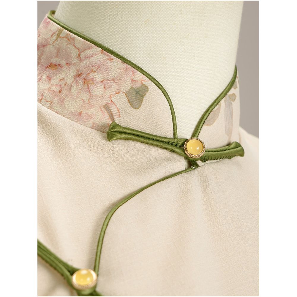 Exquisite cheongsam with full opening traditional style 2026 new style for women modern Chinese style youthful and retro Republic of China era everyday wear image 3