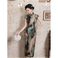 2026 Mulberry Silk Fabric Old Shanghai Retro Republic of China Style Cheongsam for Exam Takers High End Elegant and Sophisticated image 2