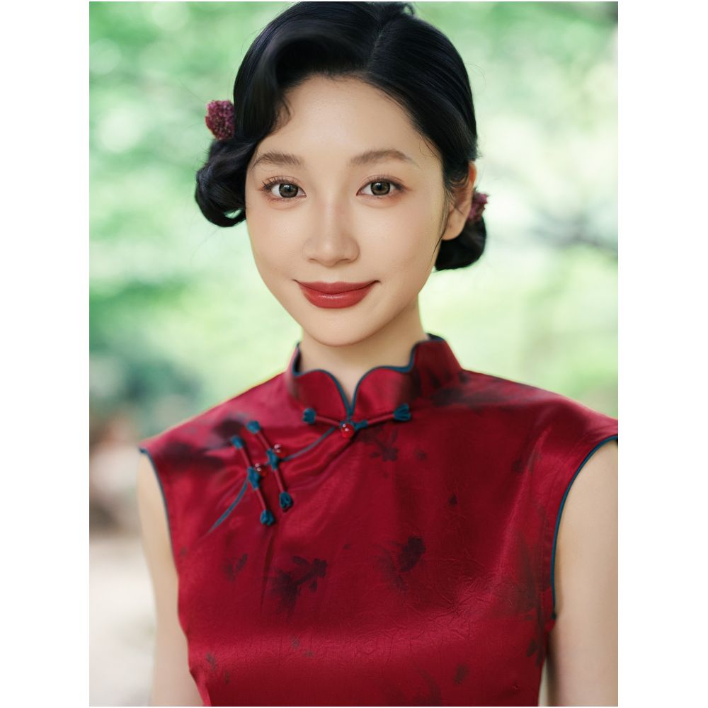 Jiangnan Xu Red New Chinese Style Cheongsam Old Shanghai Everyday Wear Young Women s Engagement Dress Summer 2026 New Arrival image 1