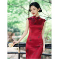 Jiangnan Xu Red New Chinese Style Cheongsam Old Shanghai Everyday Wear Young Women s Engagement Dress Summer 2026 New Arrival image 2