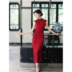 Jiangnan Xu Red New Chinese Style Cheongsam Old Shanghai Everyday Wear Young Women s Engagement Dress Summer 2026 New Arrival image 4