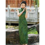 Sleeveless green cheongsam youthful style 2026 new retro inspired high end modern Chinese style perfect for college entrance exam escorts image 5