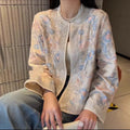 Ivory Botanical Embroidered Jacket | Neo-Chinese Cheongsam Layer, Elegant Evening Jacket, Floral Embroidery