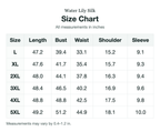 Size chart (inches)