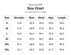 Size chart (inches)