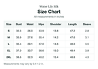 Size chart (inches)