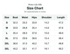 Size chart (inches)