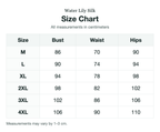 Size chart (cm)