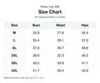 Size chart (inches)