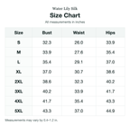 Size chart (inches)