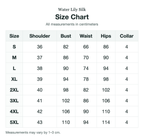 Size chart (cm)