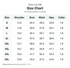 Size chart (inches)