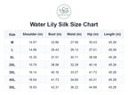 Size chart (inches)