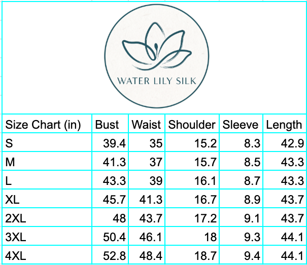 Size chart (inches)