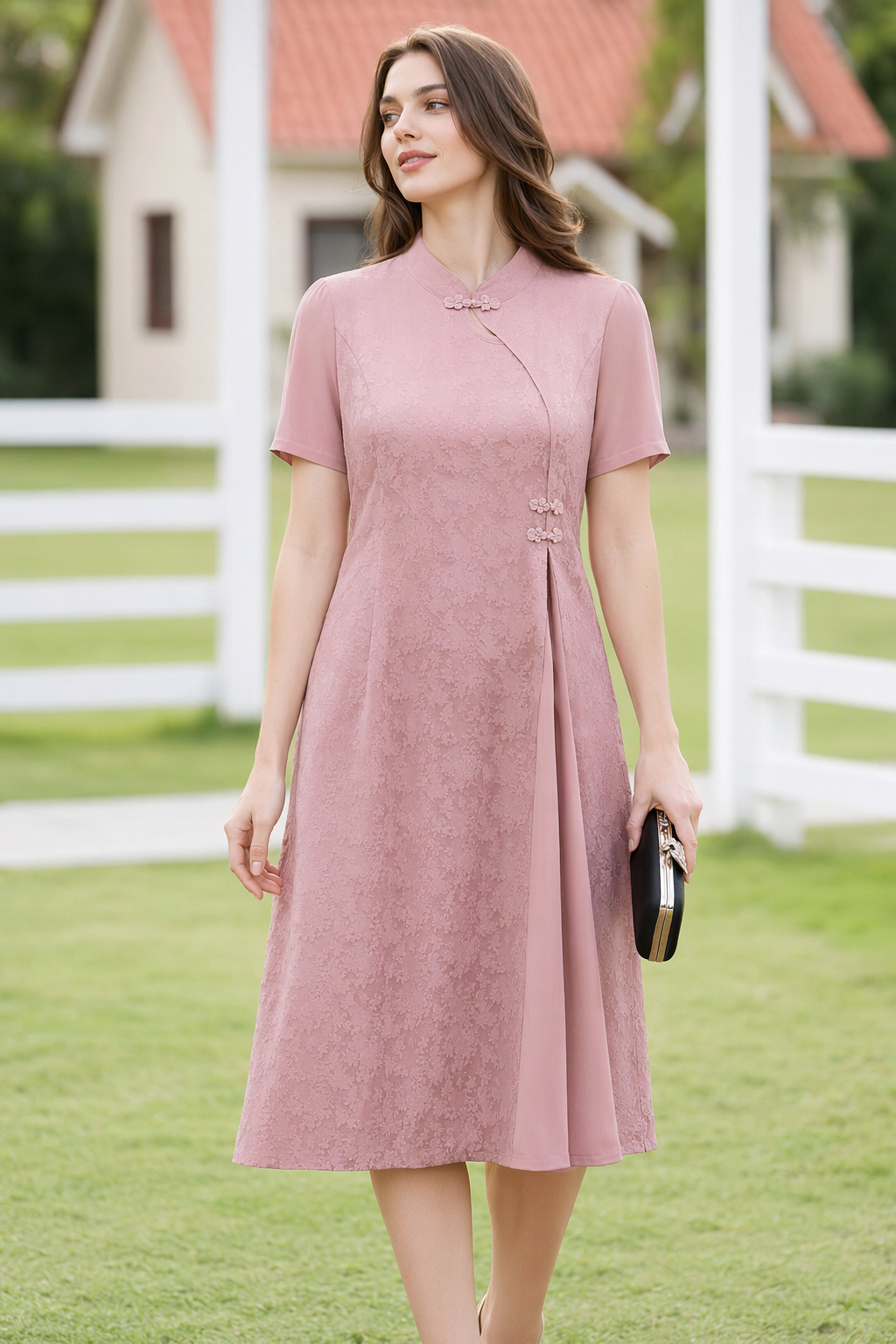 pink dress