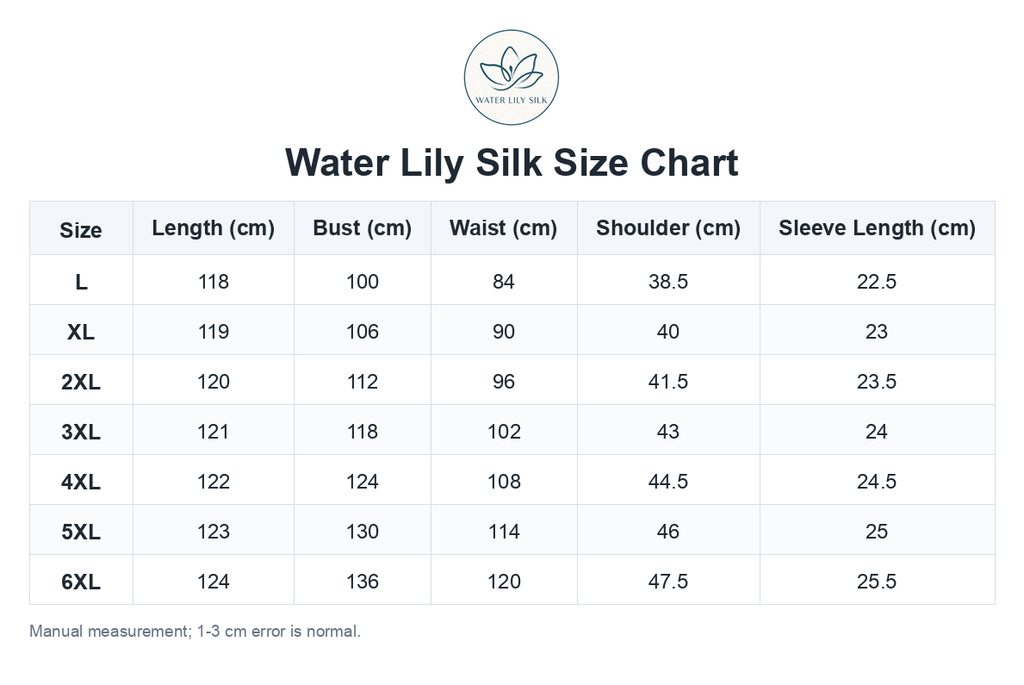 Size chart (cm)