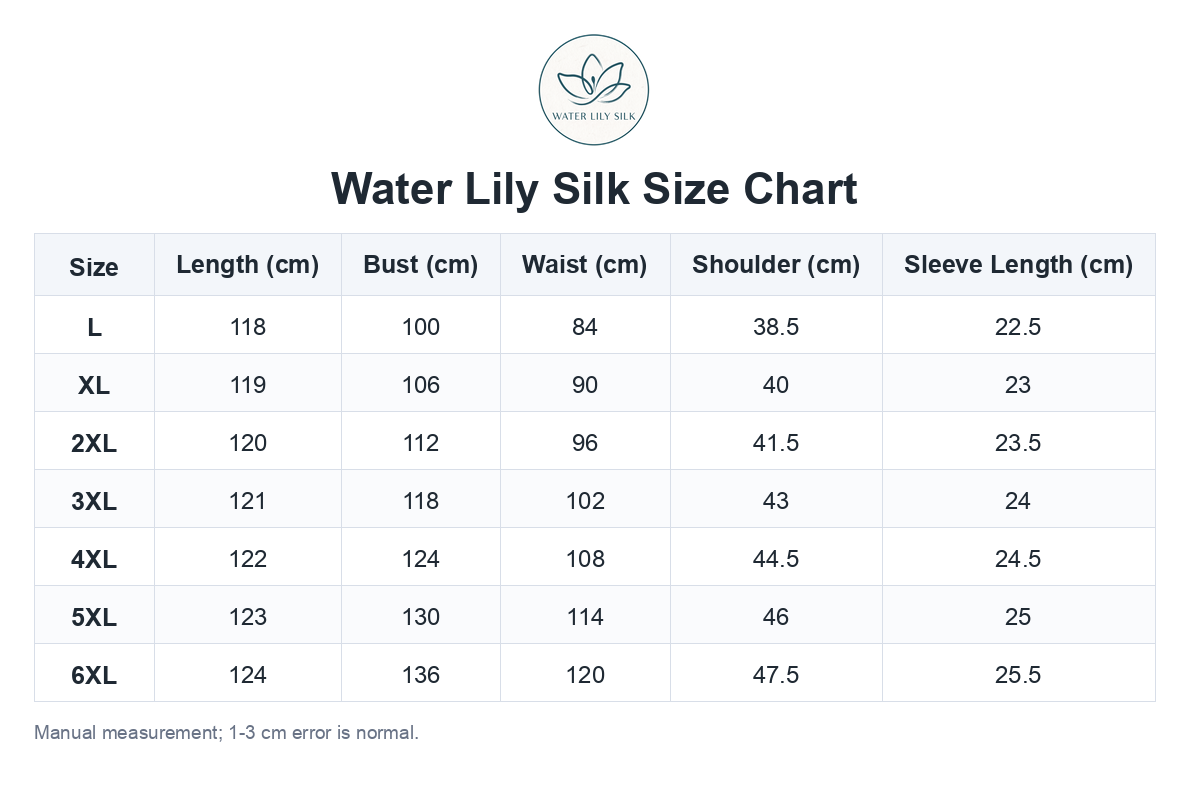 Size chart (cm)