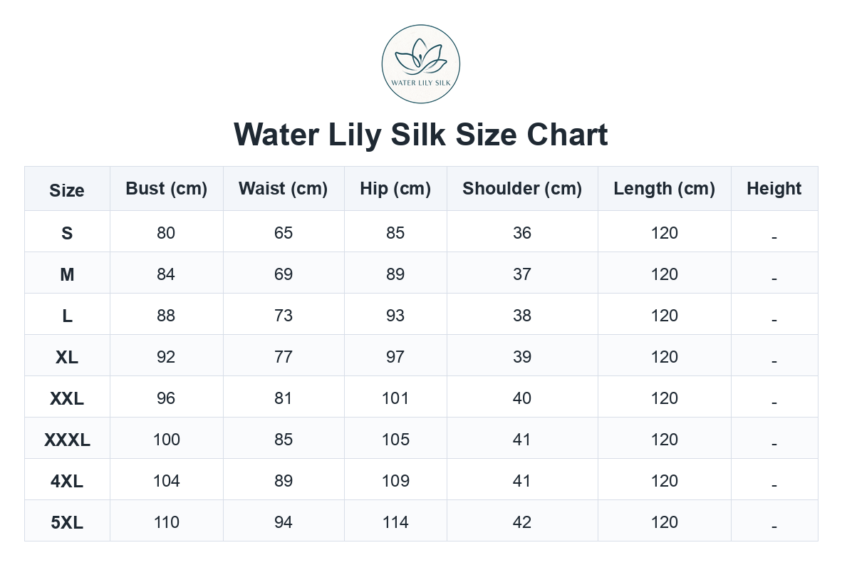 Size chart (cm)