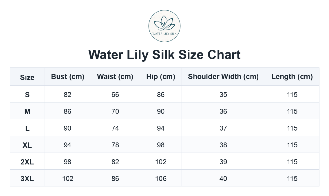 Size chart (cm)