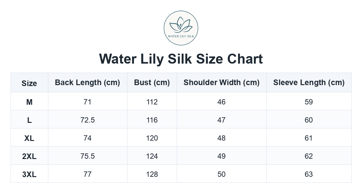 Size chart (cm)