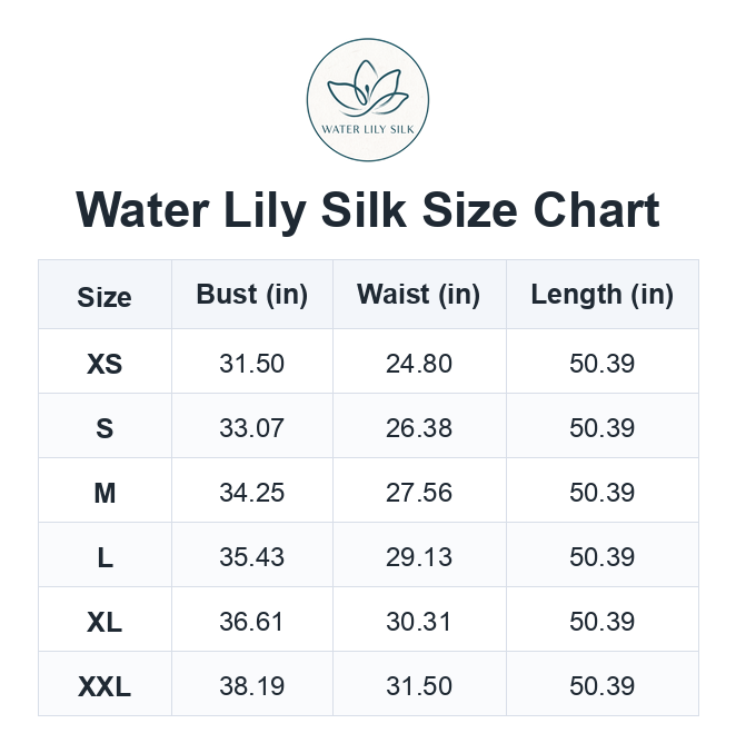 Size chart (inches)