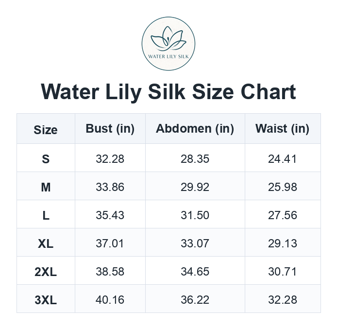 Size chart (inches)