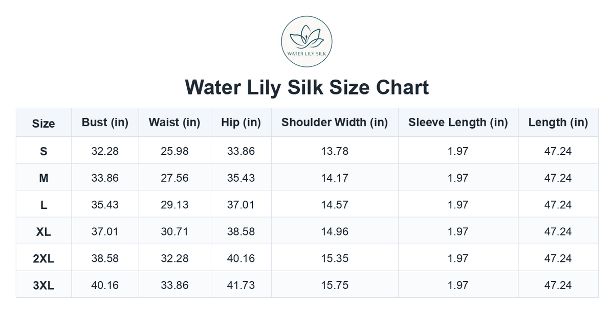 Size chart (inches)