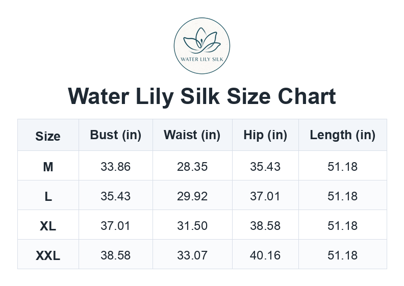 Size chart (inches)