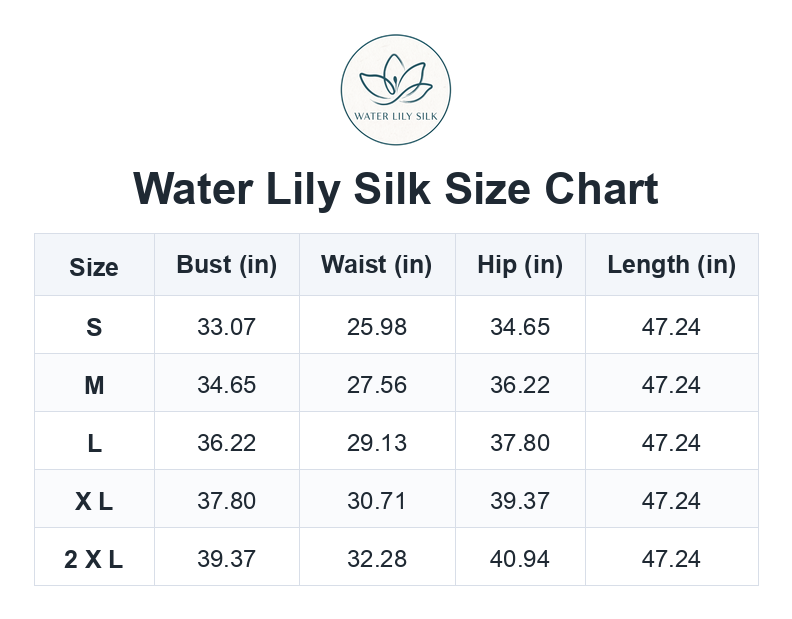 Size chart (inches)