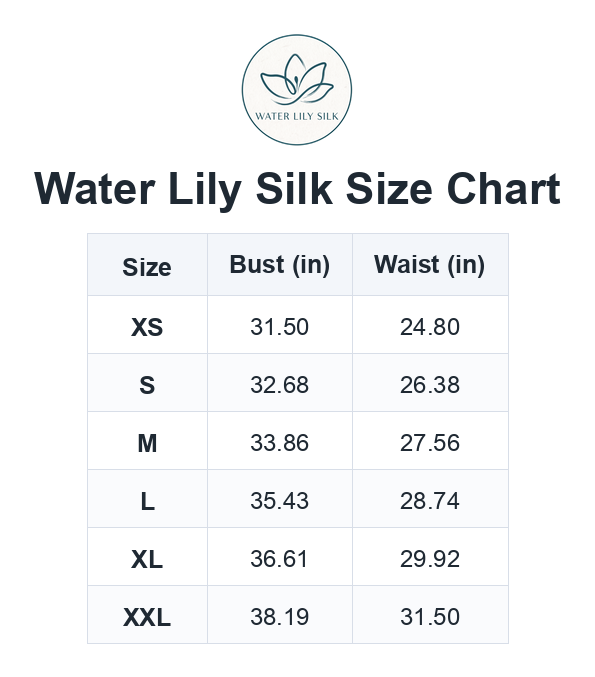 Size chart (inches)